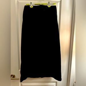 Washable Suede Black Skirt